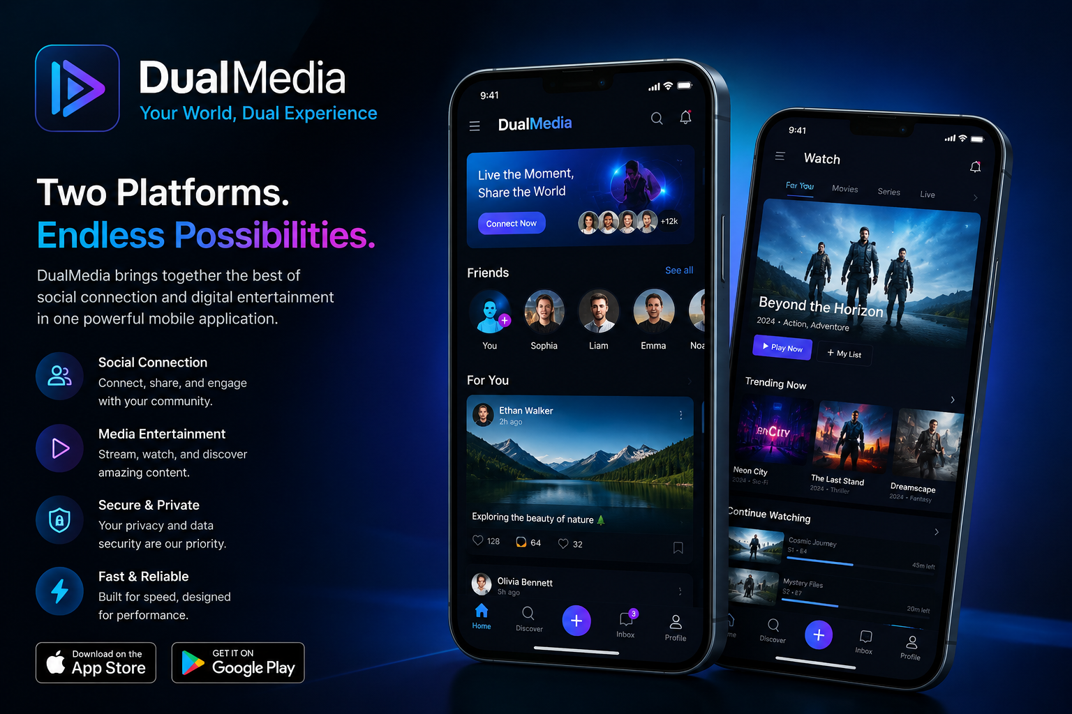 Application Mobile DualMedia